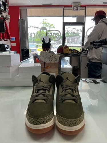Nike Air Jordan 3 Retro Family Affair Medium Olive Youth GS 6Y New DM0967-202 - image 1