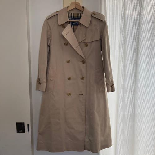 Burberry Vintage Double-Breasted Trench Coat Beige for Women - image 1