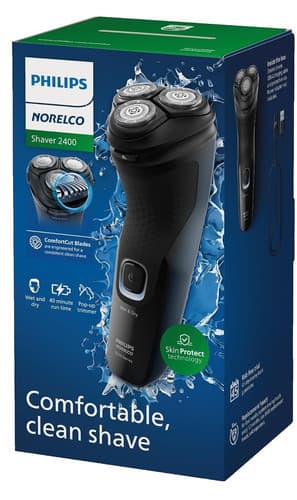 Philips Norelco X300190 Electric Shaver 2400 Rechargeable with Pop-Up Trimmer - image 1