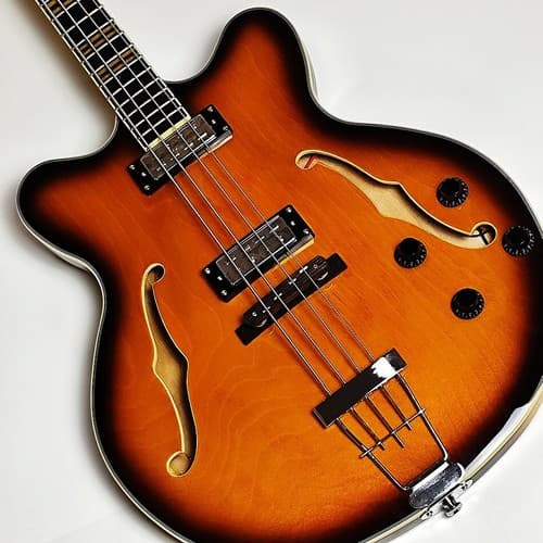 Verythin Classic Electric Bass Guitar Sunburst 4-String Short Scale - image 1