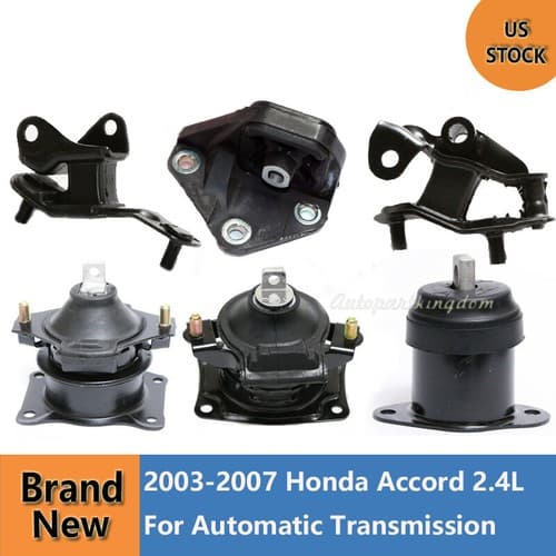6PCS Engine Motor & Transmission Mount Set For 2003-2007 Honda Accord 2.4L Auto - image 1