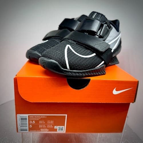 Nike Romaleos 4 Weightlifting Black White CD3463-010 Men's Size 3.5 Wmn's Size 5 - image 1