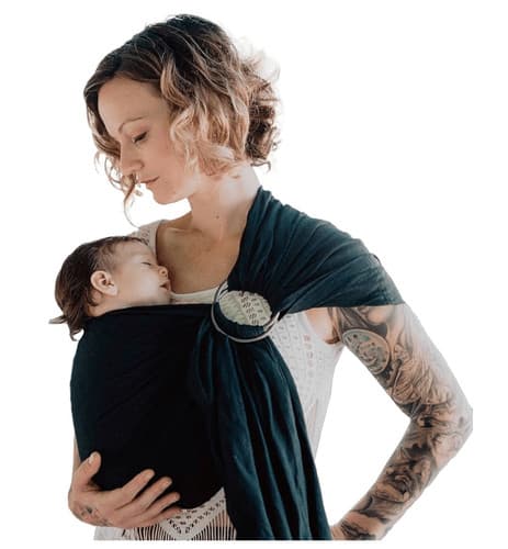 Nalakai Ring Sling Baby Carrier, Soft Linen Baby Sling, Baby Wrap - image 1