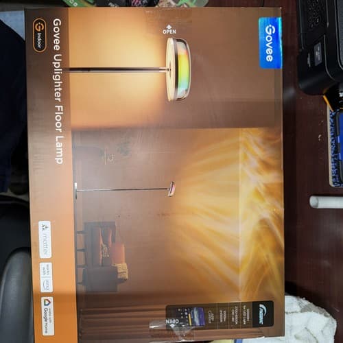 Govee Uplighter Floor Lamp H60B0 RGBIC LED Ripple Projector, Alexa, SmartThings - image 1