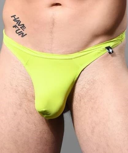 New Mens Sexy Andrew Christian Traveler Thong w/Almost Naked Hang Free Pouch-Gay - image 1