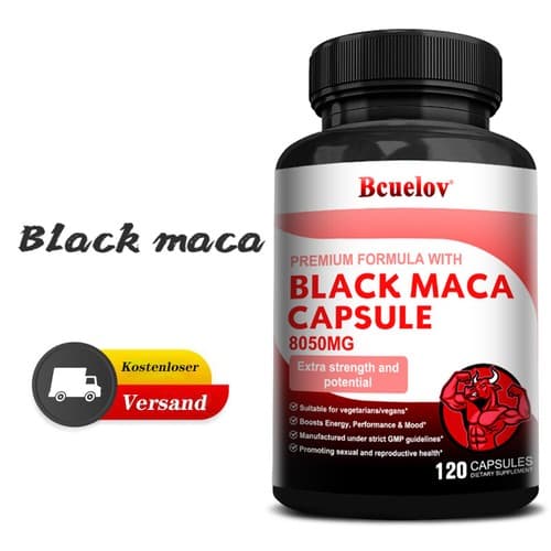 Maca Capsules High Dose + L-Arginine + Ginseng 120 Capsules - image 1