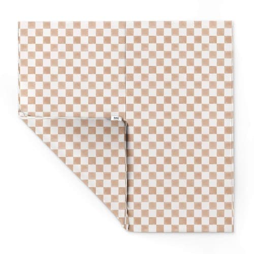 Toki Kids Checker Toffee Vegan Leather Mat - image 1