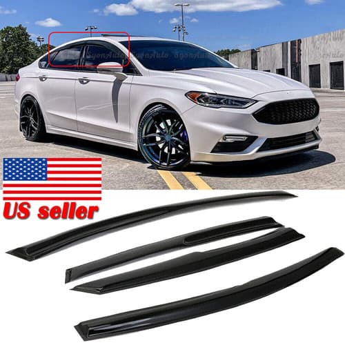 For 2013-2020 Ford Fusion JDM Mugen Style Window Visor Vent Rain Guard Deflector - image 1