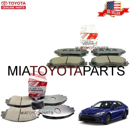 Toyota Genuine Camry Front & Rear Ceramic Brake Pads 04465-AZ227 04466-0E070 - image 1