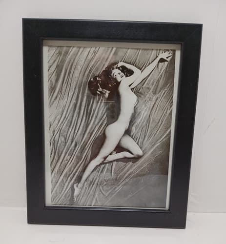 Marilyn Monroe First Playboy Shoot Nude Photo Numbered Glossy Black and White Framed - image 1