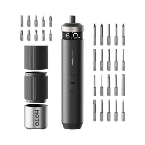 HOTO PixelDrive Electric Screwdriver, Smart Display, 6 Torque Settings, 0.5 t... - image 1