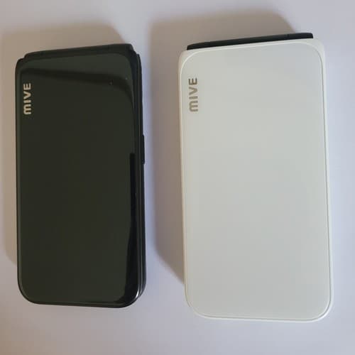 ALT MIVE AT-M120 Style Folder Cell Phone 32GB LTE/3G Black, White Used - image 1