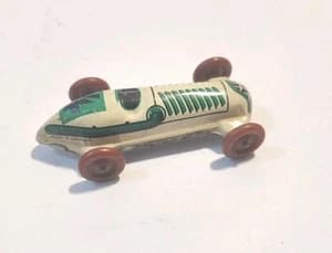 Vintage BILLER PENNY Tiny Toy Tin Race Car #4 1950’s USA Ty69 - image 1
