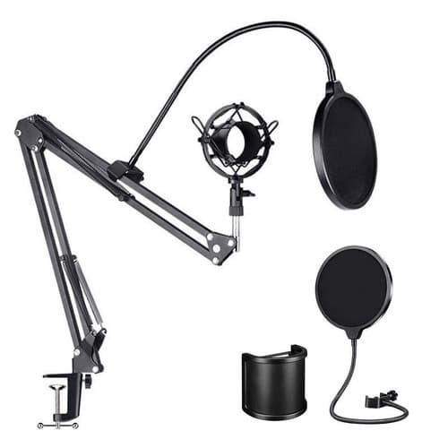 Recording Studio Microphone Pop Filter Double Layer Wind Screen - image 1