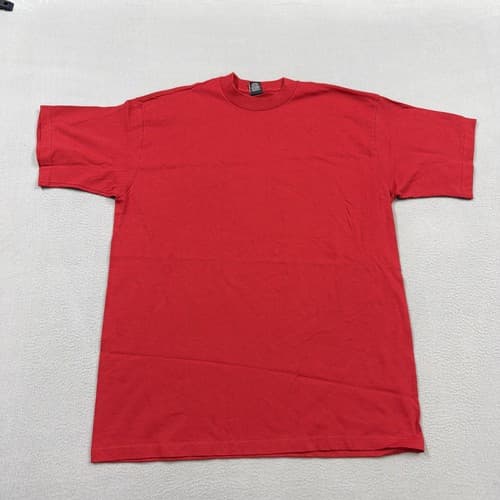 Vintage Gap Men's Medium Red Solid Crewneck T-Shirt Made in USA 90s - image 1