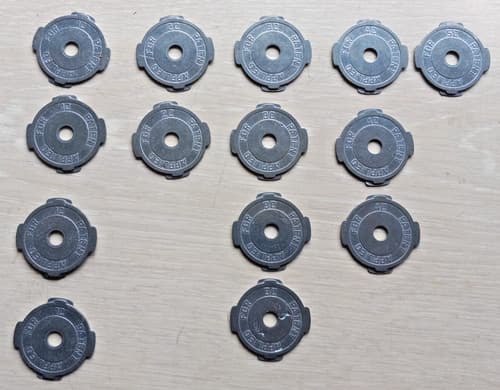 Lot 14 - 45 RPM Adapter Insert Metal for Records Webster Chicago Corp 12345C - image 1
