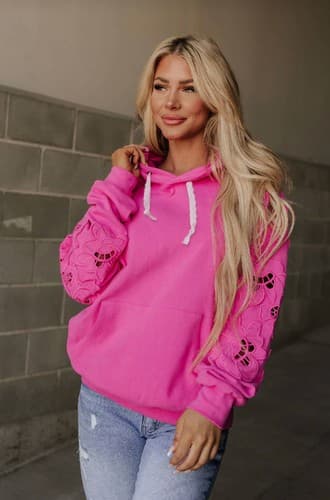 Ampersand Ave University Hoodie Love Story Lotus - image 1