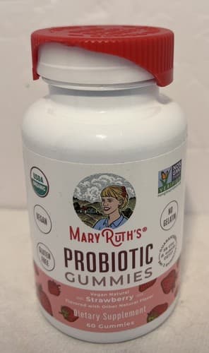 MARY RUTHS ORGANIC KIDS PROBIOTIC GUMMIES 60 STRAWBERRY 05/27 Tap Is Broken - image 1
