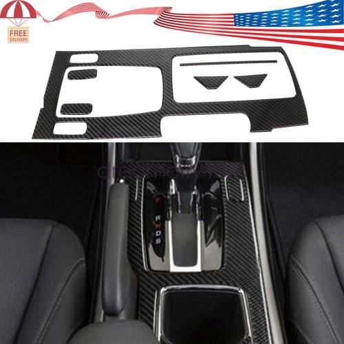 6x For Honda Accord Carbon Fiber Interior Gear Shift Set Cover Trim - image 1
