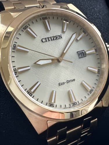 Citizen Men's Classic Date Eco-Drive Gold Stainless Steel Watch 41 MM BM7532-54P - image 1