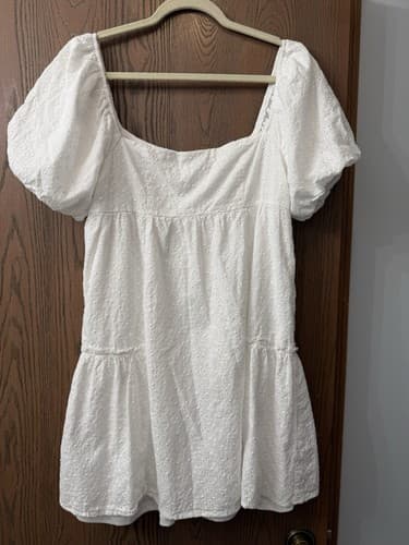 Altar’d State White Mini Dress, Size Large - image 1