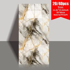 20/40pcs Waterproof Peel & Stick Marble Wall Tiles 23.6"x11.8" - image 1