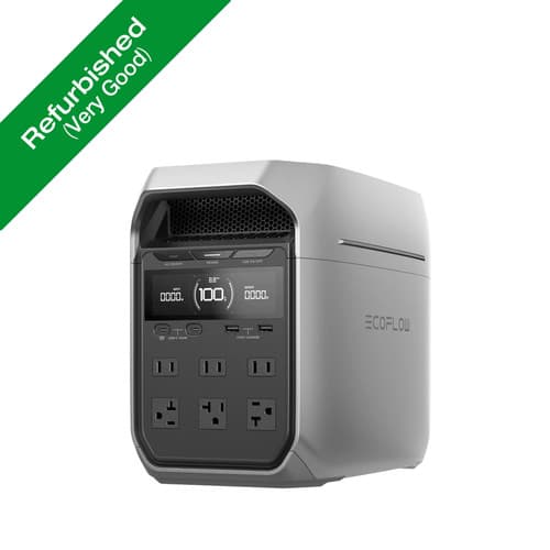 EcoFlow DELTA 3 Plus 1024Wh 1800W Portable Power Station for Camping Refurbished - image 1