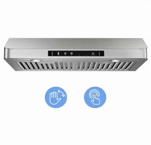 VIKIO 30-inch 900 CFM Ducted Under Cabinet Range Hood Stainless Steel 3-Way - image 1