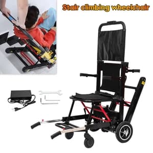 Large Wheel Motorized Climbing Wheelchair Stair Lifting Chair Elevator Disabled - image 1