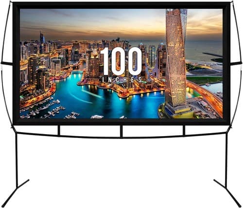 KHOMO GEAR Portable Projector Screen 100 Inches with Stand - image 1