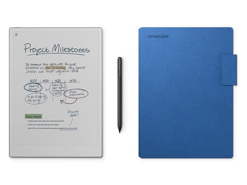 reMarkable Paper Pro 11.8"w/Marker Plus & Mosaic Folio Cobalt Certified Refurb - image 1