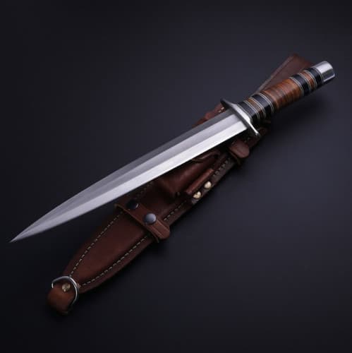 Cold Steel Arkansas Toothpick Fixed Blade Carbon Steel Knife Double Side Sharp. - image 1