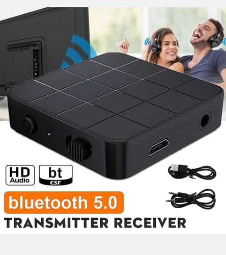 bluetooth 5.0 Transmitter Receiver Stereo Music Audio Home TV Adapter For PC US - image 1