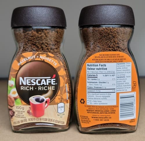 Nescafe Rich Hazelnut Flavoured Instant Coffee Mix 2 Pack, 100g each - image 1