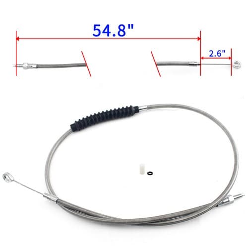 Braided Clutch Cable for Harley-Davidson Sportster 1200 and 883 Models - image 1