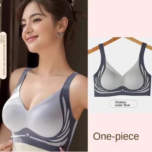 Plus Size Super Gather Push up Bra Women's Soft Support Seamless Underwear - image 1