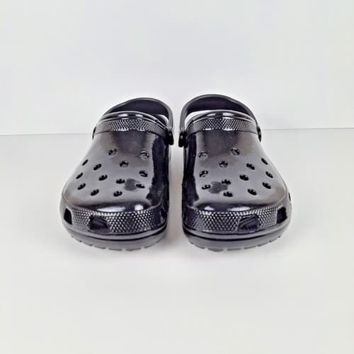 Crocs Classic High Shine Clog Black Men's Size 11 Slip-On Sandal - image 1