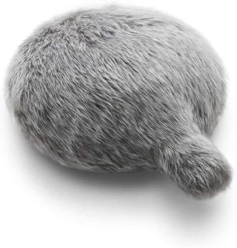 Petit Qoobo Cushion Shaped Shake Tail Therapy Healing Robot Cat Gray Very Good - image 1