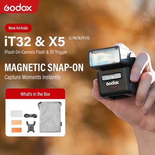Godox iT32 X5 TTL iFlash Camera Flash Speedlite for Canon Nikon Sony Fujifilm O - image 1