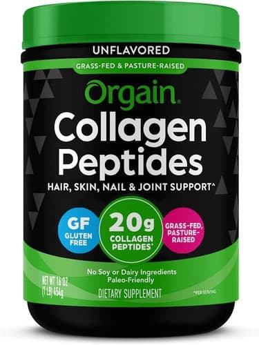 Orgain Hydrolyzed Collagen Peptides Powder, Unflavored, 16 oz - image 1