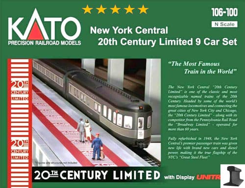 KATO N Scale New York Central 20th Century Limited 9-Car Set - image 1
