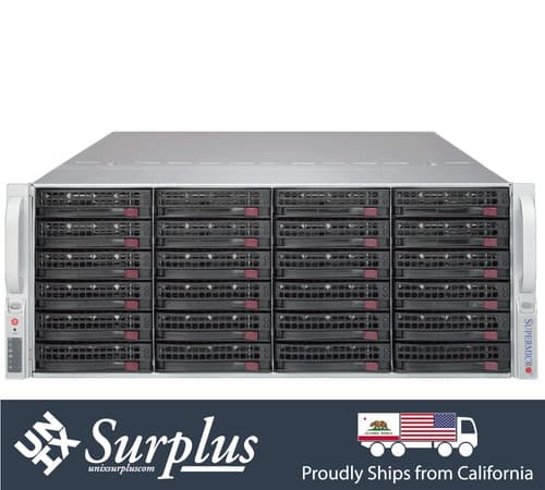 Supermicro 4U 12Gbs SAS3 36 Bay E-ATX Storage Chassis with Rear 2x 2.5" Rev B Rails - image 1