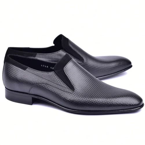 Corrente C04201-4748 Calfskin Tuxedo Loafers Black Size 11 USA - image 1