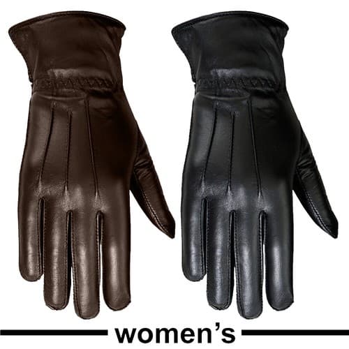 MRX Women's Winter Thermal Lined Leather Driving Gloves Size 7.5 - image 1