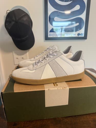 Beckett Simonon Morgen Trainers - Leather/Suede - Gum Sole - Size 8.5M - image 1