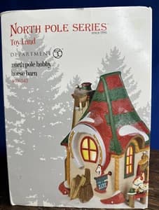 Department 56 North Pole Hobby Horse Barn - image 1