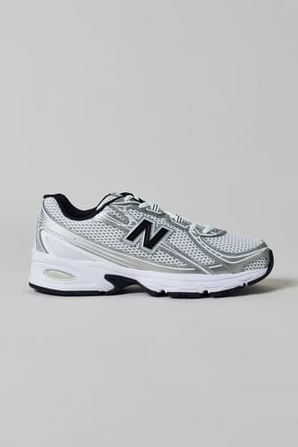 Women's New Balance 740 Shoes - White/Silver Metallic/Black U740JSG - image 1
