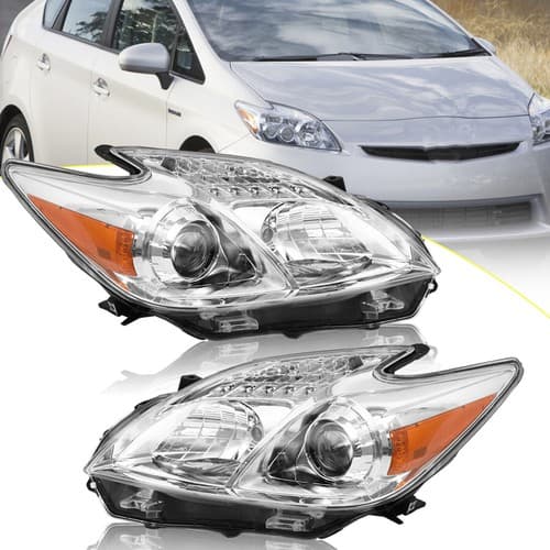 Headlights Headlamps For Toyota Prius 2010-2011 Halogen Driver&Passeng - image 1