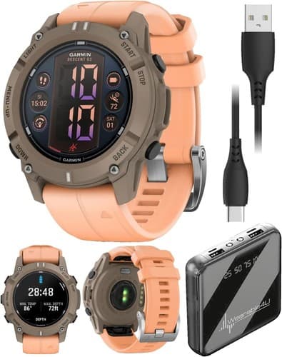 Garmin Descent G2 Watch-Style 1.2" Amoled Dive Computer Smartwatch w/ Power Bank - image 1