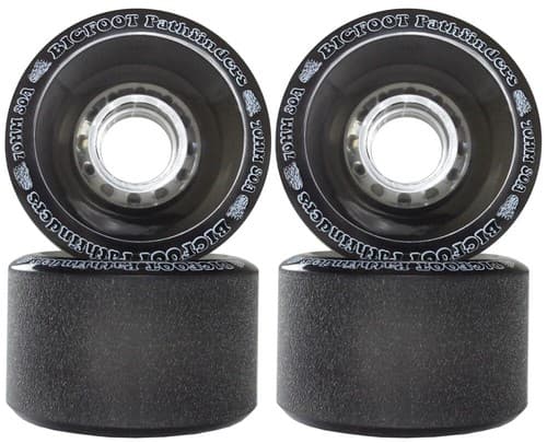 Bigfoot Pathfinders Freeride Longboard Wheels 70mm x 45mm 80a Black - image 1